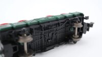 Fleischmann N 8201 Niederbordwagen X 82 beladen mit Eisenbahnrädern DB