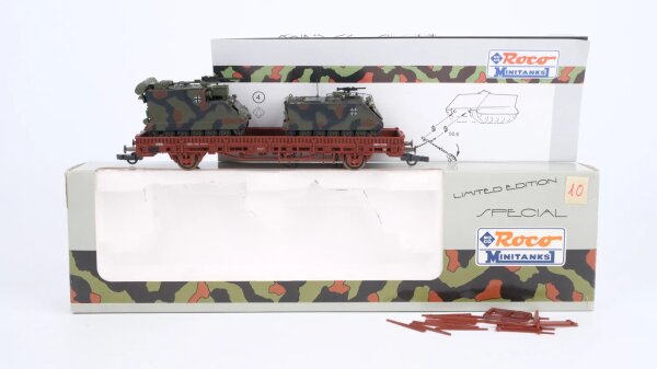 Roco H0 804 Rungenwagen (Minitanks 335 5 125-8, 2x Panzer M113)