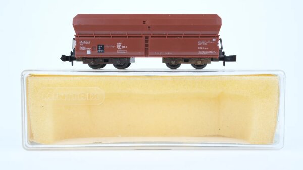 Minitrix N 3286 Selbstentladewagen mit Kohle DB