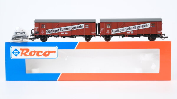 Roco H0 46121 Gedeckte Güterwagen (Stückgut-Schnellverkehr) DB