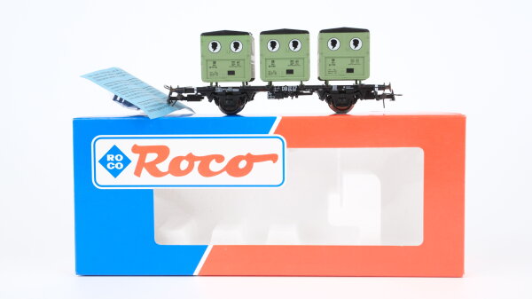 Roco H0 46522 Behältertragewagen (Schwarzkopf) DB
