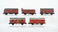 Märklin Piko H0 Konvolut gedeckte Güterwagen DB DR (Kupplungen fehlen)