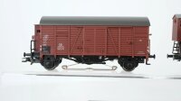 Märklin Piko H0 Konvolut gedeckte Güterwagen DB DR (Kupplungen fehlen)