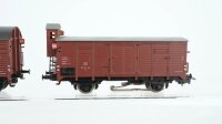 Märklin Piko H0 Konvolut gedeckte Güterwagen DB DR (Kupplungen fehlen)