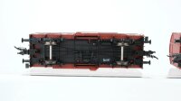 Fleischmann H0 Konvolut Niederbordwagen beladen gedeckte Güterwagen DB