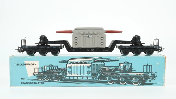 Märklin H0 4617 Tiefladewagen mit Transformator (AEG) SST 53  St 52 der DB