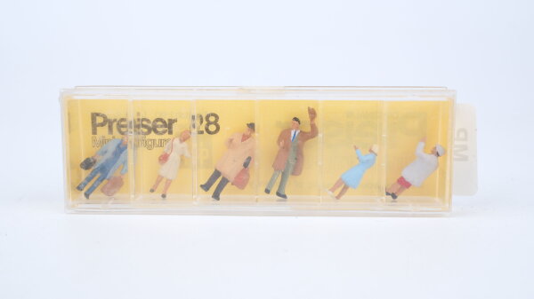 Preiser H0 28 Figuren Reisende und Abschiednehmende