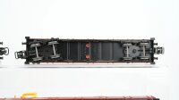 Märklin H0 Konvolut Niederbordwagen teilbeladen mit Baustellenfahrzeugen DB