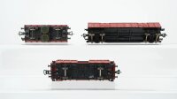 Fleischmann H0 Konvolut Schienenreinigungswagen Autotransportwagen Hochbordwagen DB