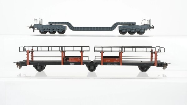 Trix H0 Konvolut Autotransportwagen Tiefladewagen DB u.a.