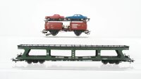 Märklin H0 Konvolut Autotransportwagn teilbeladen DB