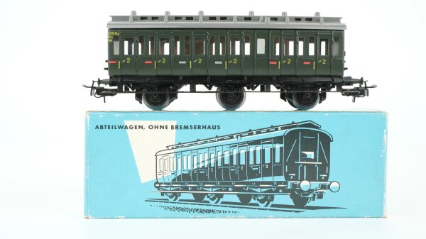 Märklin H0 4004 Abteilwagen ohne Bremserhaus 2. Kl. (hellblaue OVP)