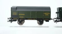 Märklin H0 Konvolut gedeckte Güterwagen Postwagen Hochbordwagen teilbeladen K.Bay.Sts.B. u.a. (Abbruch)