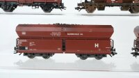 Märklin H0 Konvolut Selbstentladewagen Schiebedachwagen DB (teilweise patiniert)