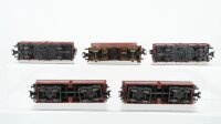 Märklin H0 Konvolut Selbstentladewagen Schiebedachwagen DB (teilweise patiniert)