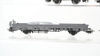 Märklin H0 Konvolut Containertragwagen teilbeladen Rungenwagen Drehschemelwagen mit Langholz DB u.a.