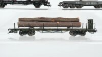 Märklin H0 Konvolut Schwerlastwagen Rungenwagen mit Holz Flachwagen mit PKW DR u.a.