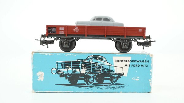 Märklin H0 4504 Niederbordwagen mit Ford M 12 DB