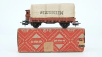 Märklin H0 322 Planewagen mit Bremserhaus  R 20 der DRG