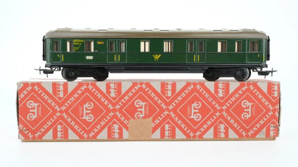 Märklin H0 346/5 Reisezugwagen Post 4ü der DB (Raute OVP)