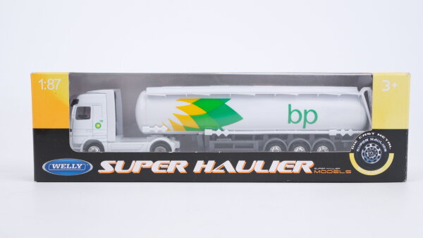 Welly H0 72133BP-W Mercedes-Benz Tanksattelzug BP