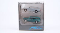 Herpa H0 451581 PKW-Set Audi 60 Avant grün und grau