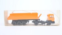 Wiking H0 67626 MAN Kipp-Sattelzug orange