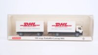 Wiking H0 82-13 MB Atego Festkoffer-Lastzug DHL, Post...