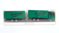 Wiking H0 B 6 600 0093 MB Actros Hängerzug grün