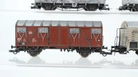 Roco H0 Konvolut Schiebeplanwagen gedeckte Güterwagen Bierwagen Paulaner Pschorr-Bräu DB (teilw. bemalt)
