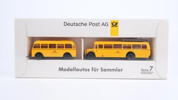 Brekina H0 902087 MAN MKN 630 Postbus mit Orion Anhänger (Serie 7)