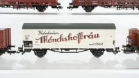 Trix H0 Konvolut Niederbordwagen Klappdeckelwagen Bierwagen Mönchshofbräu gedeckter Güterwagen DB
