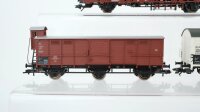 Trix H0 Konvolut Niederbordwagen Klappdeckelwagen Bierwagen Mönchshofbräu gedeckter Güterwagen DB