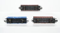 Liliput H0 Konvolut Schwenkdachwagen gedeckter Güterwagen FAF SBB-CFF/DSB