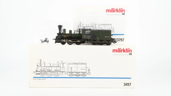 Märklin H0 3497 Dampflok MURNAU Reihe B VI. K.Bay.Sts.B. Wechselstrom