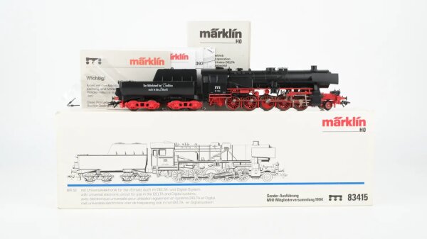 Märklin H0 83415 Dampflok BR 52 Sonder-Ausführung MHI-Mitgliederversammlung 1994 DB Wechselstrom Delta Digital