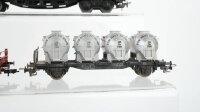 Märklin H0 Konvolut Niederbordwagen Kesselwagen Moha Behältertragewagen Von Haus zu Haus DB