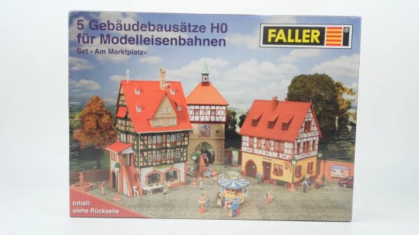 Faller H0 5551 5 Gebäudebausätze Set Am Marktplatz