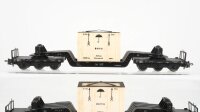 Märklin H0 Konvolut Schwerlastwagen mit Überseekiste DB