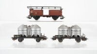 Märklin H0 Konvolut Silowagen Braunkohlenstaub...