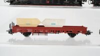 Märklin H0 Konvolut Niederbordwagen teilw. beladen DB