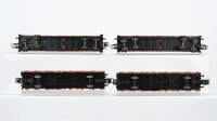 Märklin H0 Konvolut Niederbordwagen teilw. beladen DB