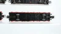 Märklin H0 Konvolut Niederbordwagen teilw. beladen DB