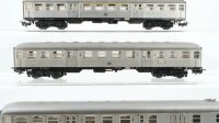 Märklin H0 Konvolut Silberlinge Personenwagen 1./2.Kl. 2.Kl. Personenwagen mit Führerstand und Stückgutabteil 2.Kl. DB