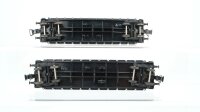 Fleischmann H0 Konvolut Flachwagen mit Panzer DB