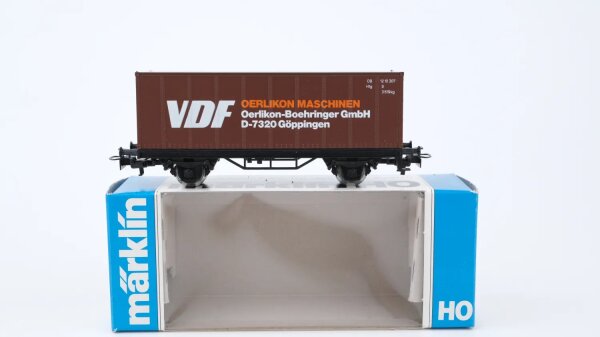 Märklin H0 4455 Behälter-Tragwagen (Containerwagen) VDF BT 30 der DB