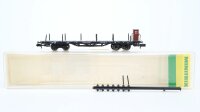Minitrix N 13263K Flachwagen mit Rungen und Brhs. SS DR