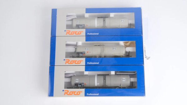 Roco H0 45987 Kesselwagen-Set "Eva" 3 tlg DB Gleichstrom