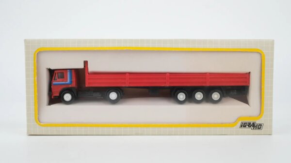 IGRA H0 04101 Pritschensattelzug rot