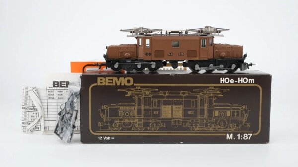 Bemo H0m 1255 E-Lok Krokodil Ge 6/6 413 RhB Gleichstrom